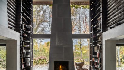 Modern log cabin in Ukraine