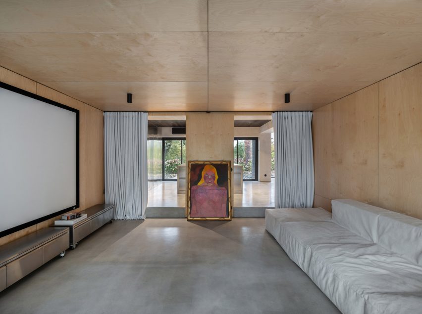 Photograph of home theatre space