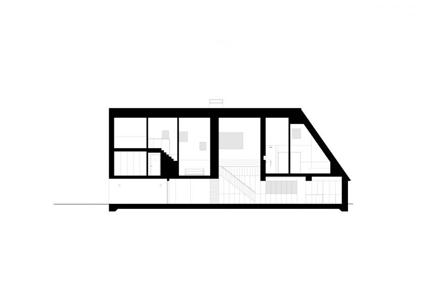 Section of Family home in Farnham