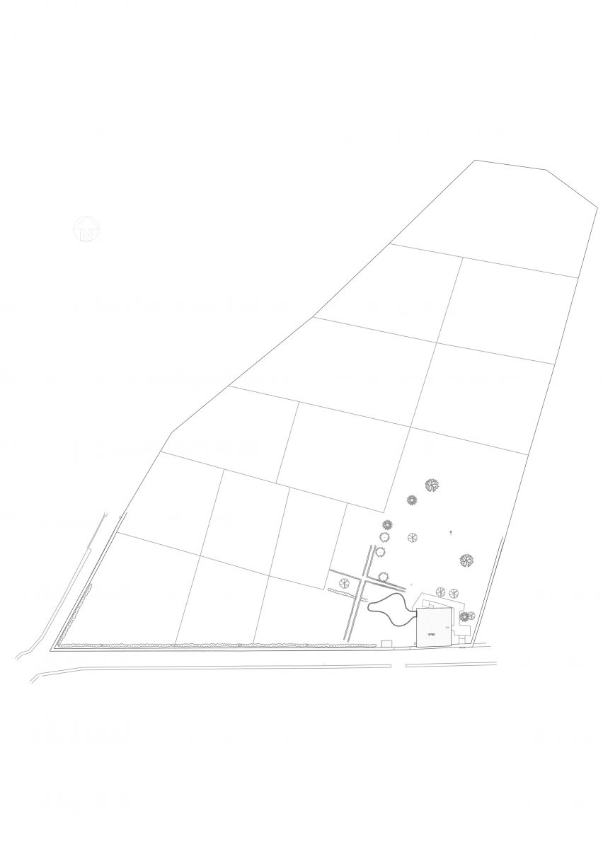 Site plan of Sculptor Studio
