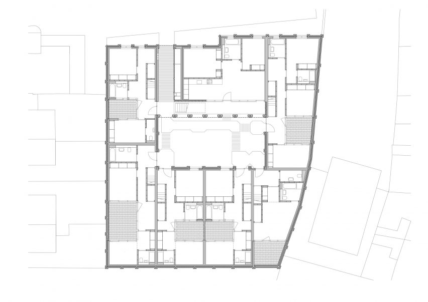 Plan of Lavendar Hill Courtyard Housing