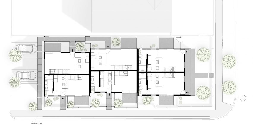 Ground floor plan of the Polker House by SinHei Kwok