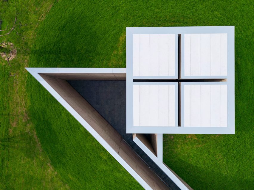 Aerial view of Space of Light at Museum SAN