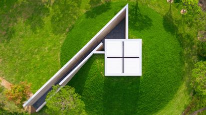 Aerial view of Space of Light at Museum SAN