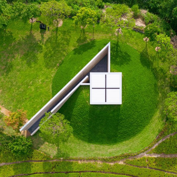 Aerial view of Space of Light at Museum SAN