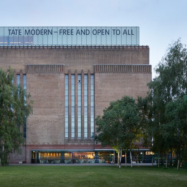 Corner cafe and bar at Tate Modern by Holland Harvey