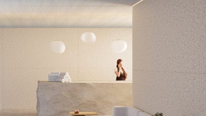 Light reception area covered in NOWN materials