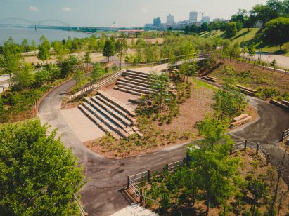 Steps in park