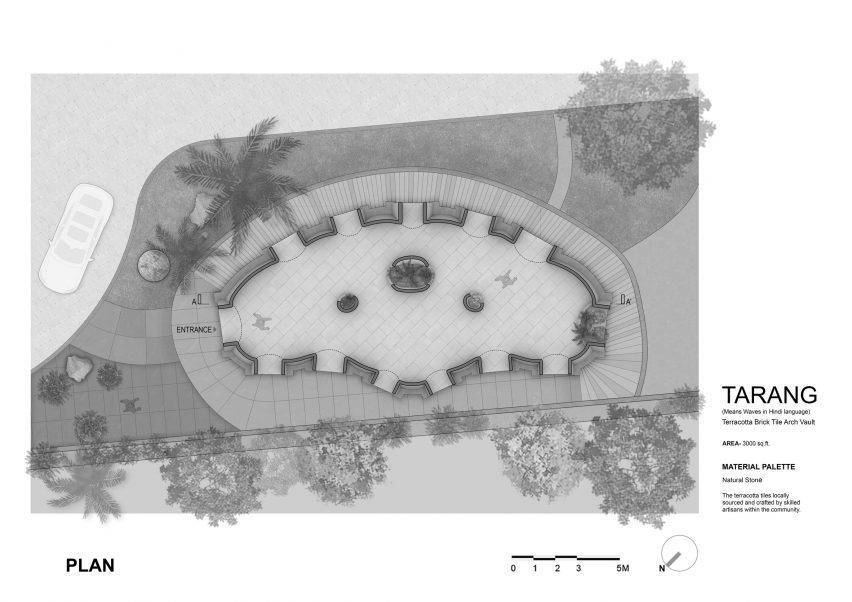 Floor plan of Tarang arts space