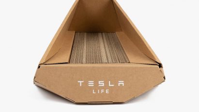 Tesla Cybertruck cat house