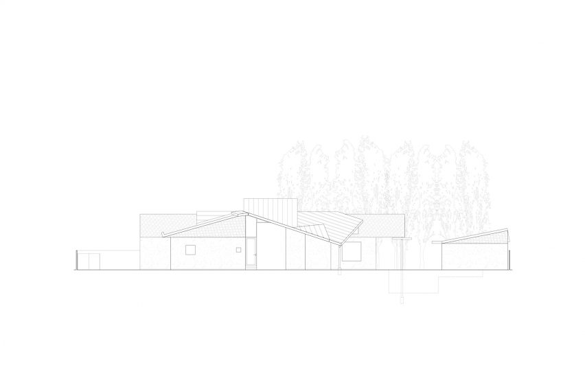 Section drawing of House 5 by The LADG
