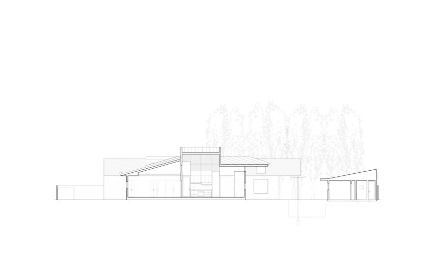 Section drawing of House 5 by The LADG