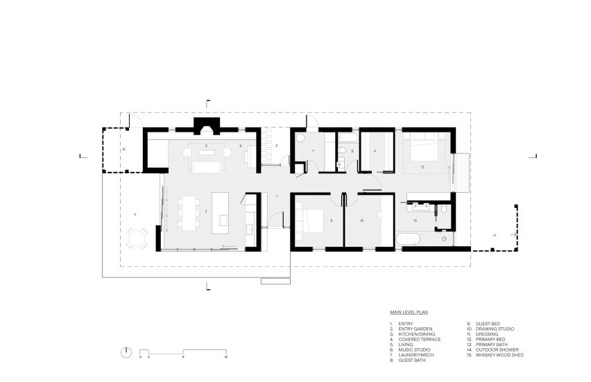 Ground floor plan of The Rambler House by GO'C