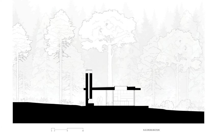 Section drawing of The Rambler House by GO'C