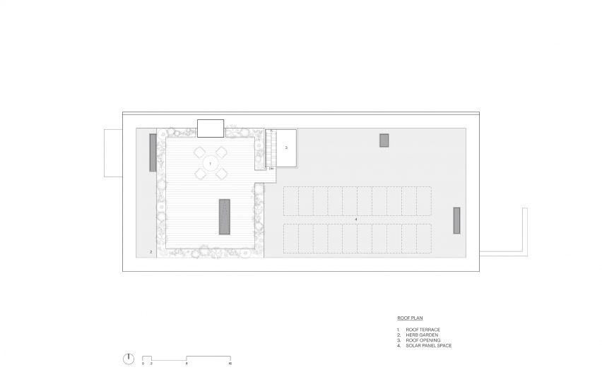 Roof plan of The Rambler House by GO'C