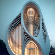 Art nouveau-style exterior designed by AI