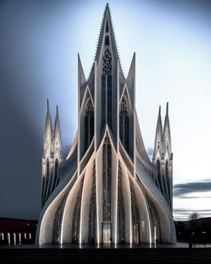 Neogothic AI design by Tim Fu