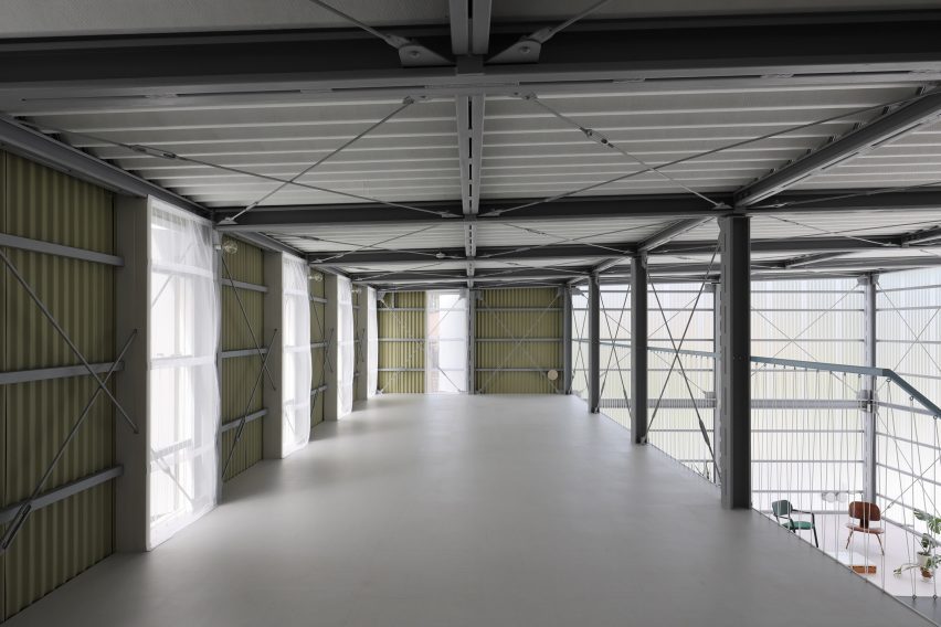 Interior of Warehouse Villa by Arii Irie Architects