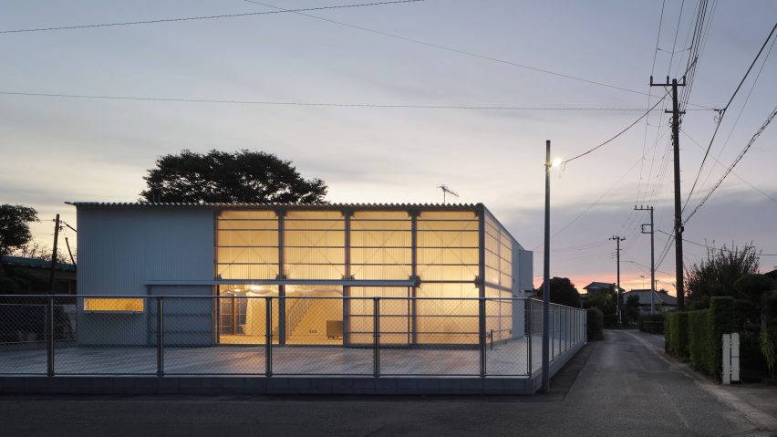 Exterior of Warehouse Villa by Arii Irie Architects