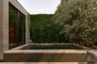 Private patio with plunge pool