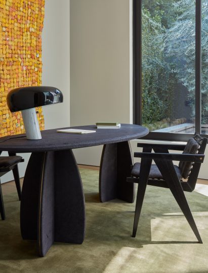 Volcanic stone desk