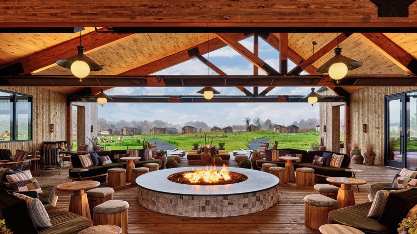 Electric Bowery arranges steel and wood cabins for Hudson Valley hotel