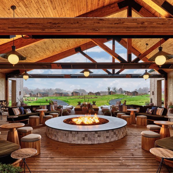 Electric Bowery arranges steel and wood cabins for Hudson Valley hotel