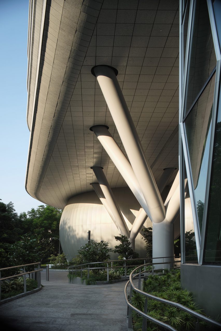 Exterior of Wilmar HQ by Eric Parry Architects