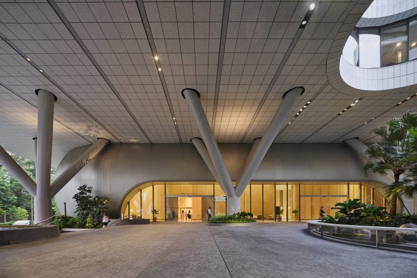 Exterior of Wilmar HQ by Eric Parry Architects