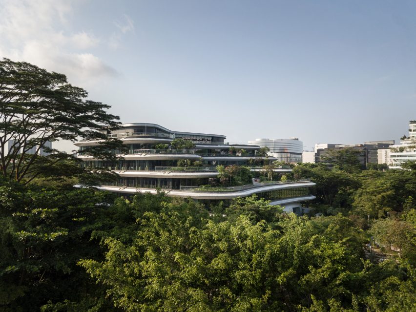 Exterior of Wilmar HQ by Eric Parry Architects