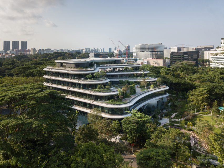 Exterior of Wilmar HQ by Eric Parry Architects