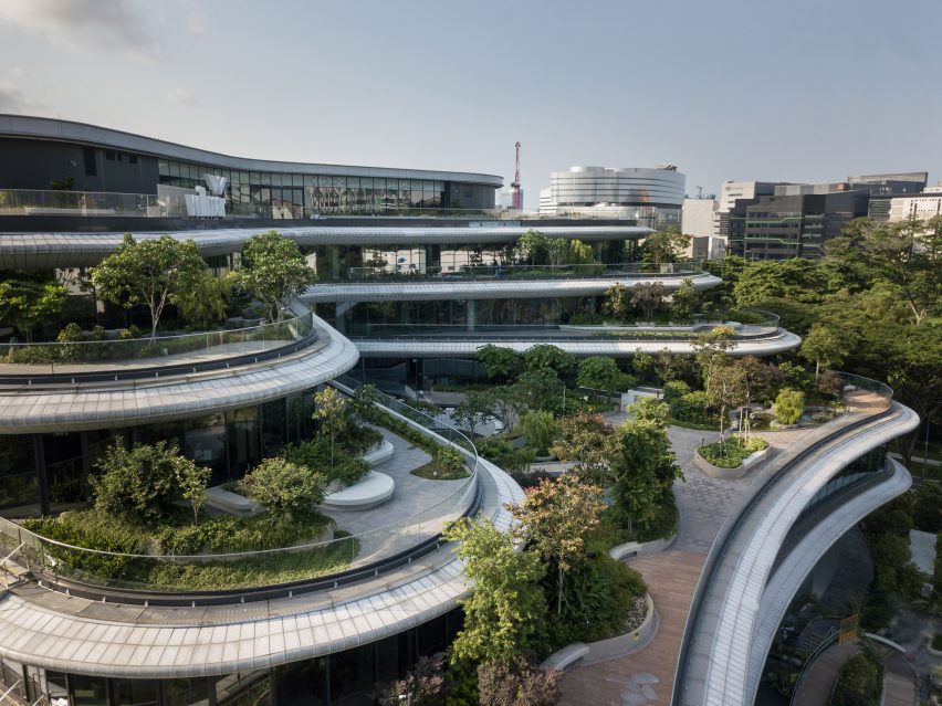 Exterior of Wilmar HQ by Eric Parry Architects