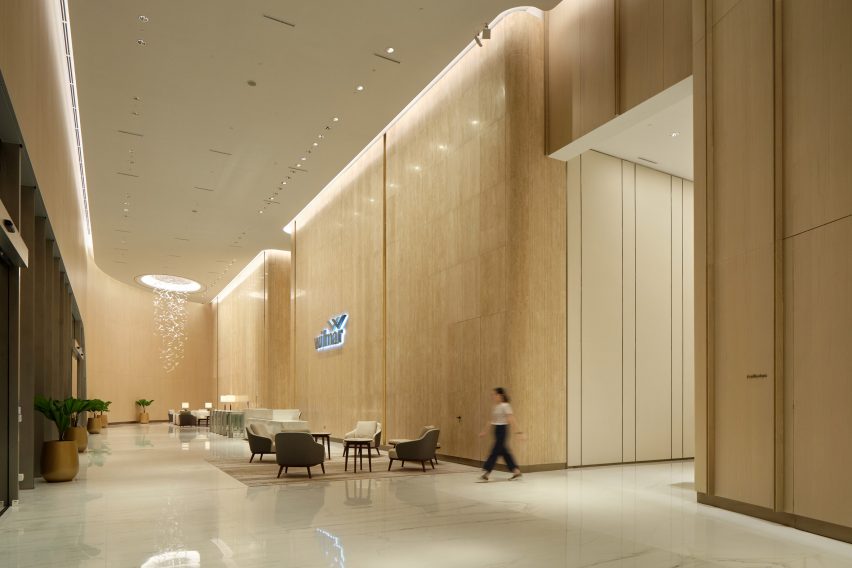 Interior of Wilmar HQ by Eric Parry Architects