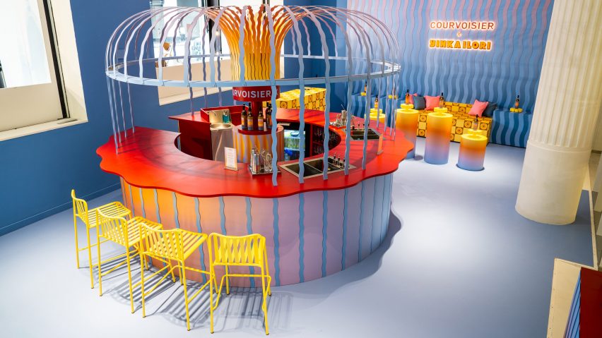 Courvoisier pop-up bar at Selfridges designed by Yinka Ilori