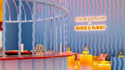 Courvoisier pop-up bar at Selfridges designed by Yinka Ilori