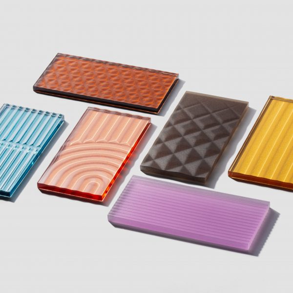 Samples of Textures resin collection by 3form
