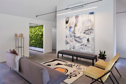 Living wall in the corridor