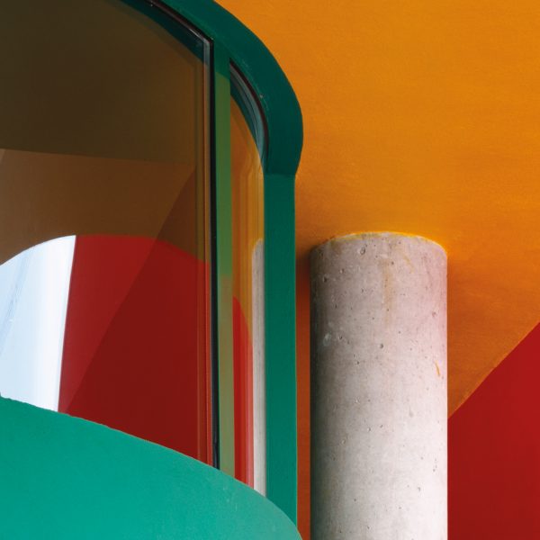 Photo of a colourful structure