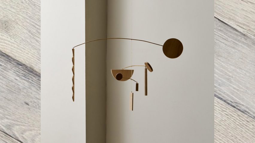 Photo of an wooden suspended installation