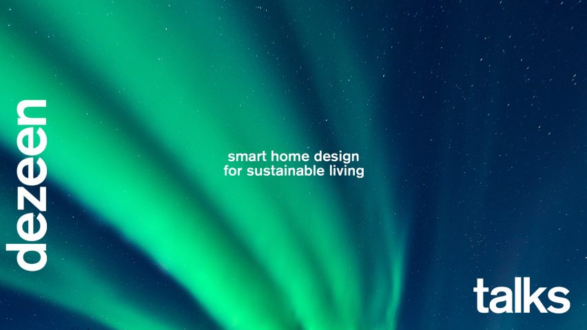 Photo with Dezeen talks logo