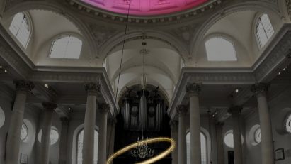 Photo of Halo installation by Studio Waldemeyer for London Design Festival 2023