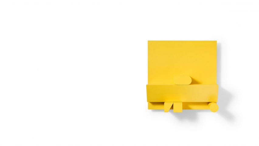 Photo of yellow artwork by Juliano Cordano