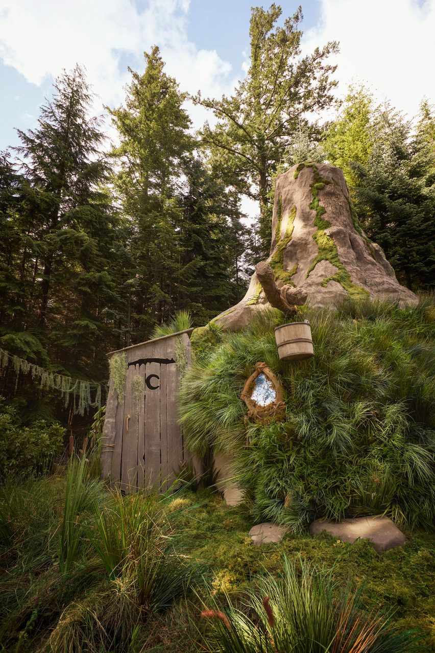 Exterior of Shrek's Swamp house