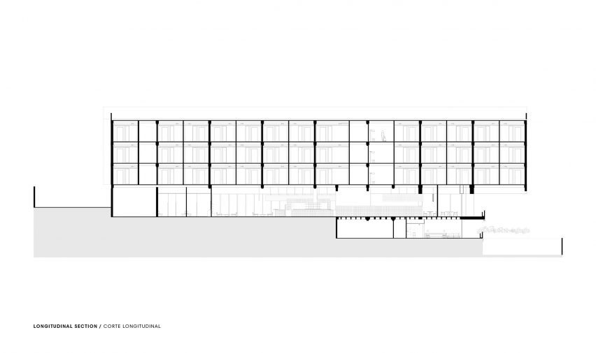 Section of Hotel Albor San Miguel de Allende by Productora and Esrawe Studio