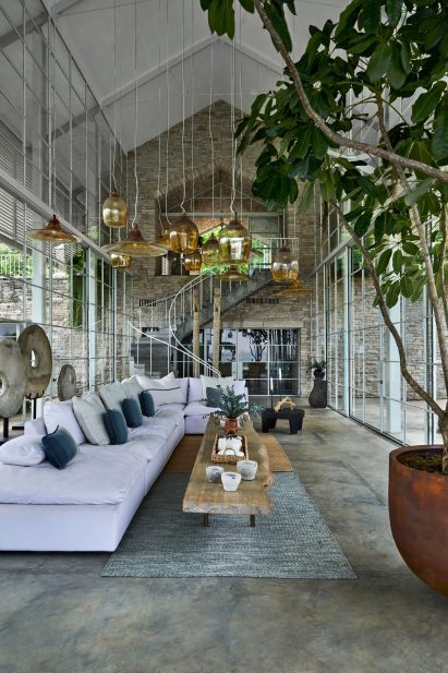 Double-height living room