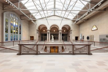 A large gallery space