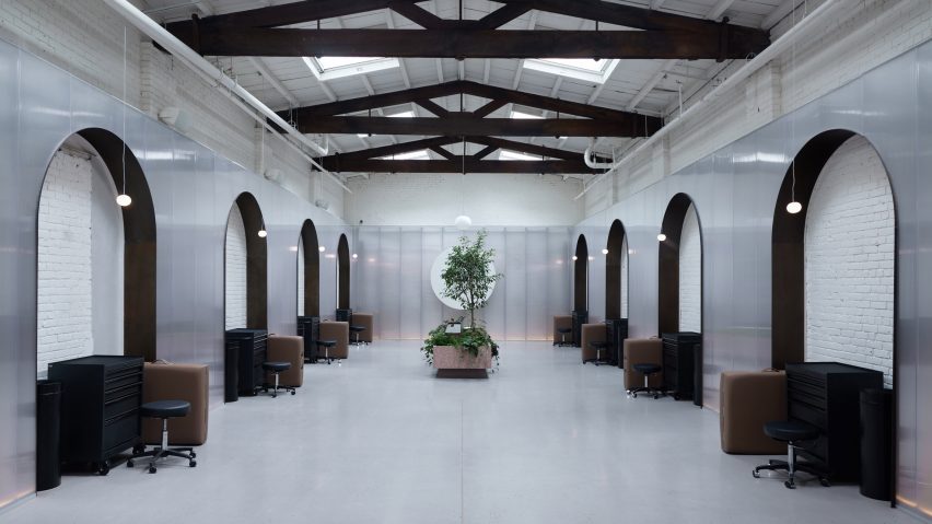Alp Bozkurt creates “calming” interior for Brooklyn tattoo parlour