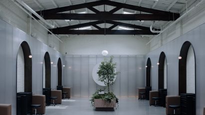 Alp Bozkurt creates “calming” interior for Brooklyn tattoo parlour