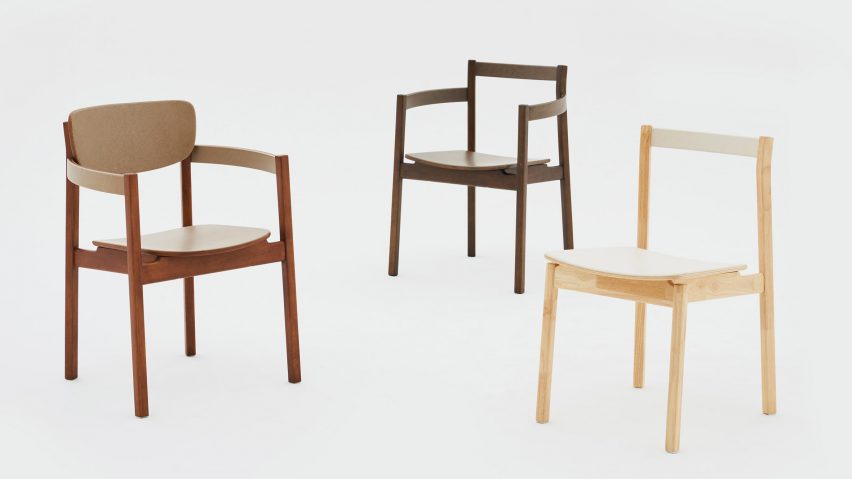 Photo of chairs on white backdrop