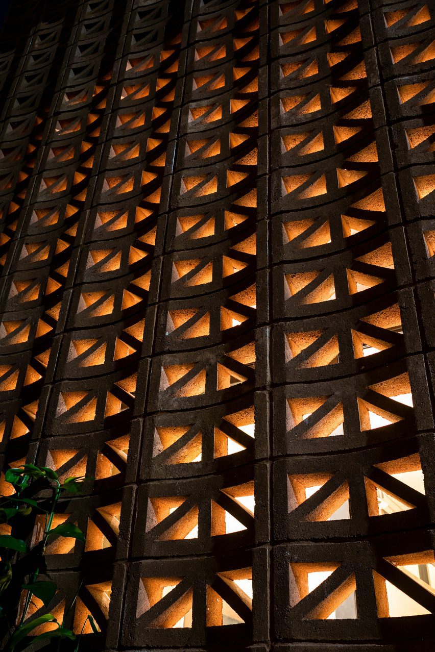 Perforated cement blocks